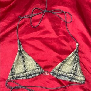 I.AM.GIA. Denim Look Bikini Top